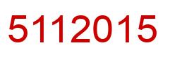 Número 5112015 imagen rojo