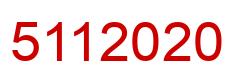 Número 5112020 imagen rojo