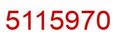 Número 5115970 imagen rojo