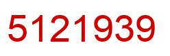 Número 5121939 imagen rojo