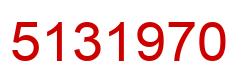Number 5131970 red image