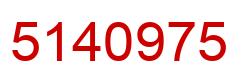 Number 5140975 red image