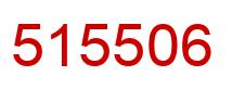 Number 515506 red image
