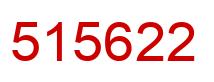 Number 515622 red image
