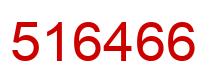 Número 516466 imagen rojo