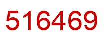 Número 516469 imagen rojo