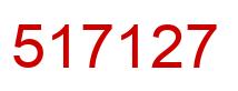 Number 517127 red image