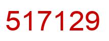 Number 517129 red image