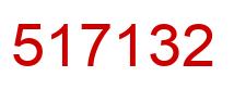 Number 517132 red image