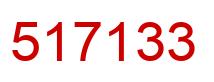 Number 517133 red image