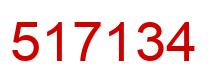 Number 517134 red image