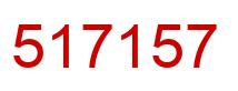 Number 517157 red image