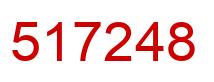 Number 517248 red image