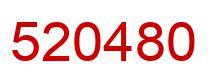 Number 520480 red image