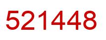 Number 521448 red image