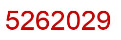 Número 5262029 imagen rojo