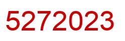 Number 5272023 red image