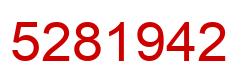 Number 5281942 red image