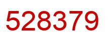 Number 528379 red image