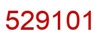 Number 529101 red image