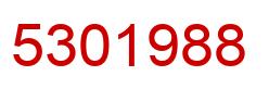 Number 5301988 red image
