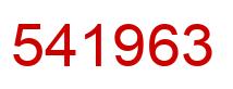 Number 541963 red image