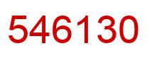 Número 546130 imagen rojo