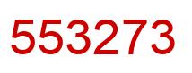 Number 553273 red image
