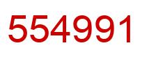 Number 554991 red image