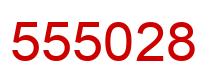 Number 555028 red image