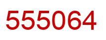 Number 555064 red image