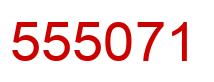 Number 555071 red image
