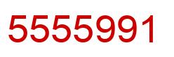 Number 5555991 red image
