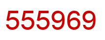 Number 555969 red image