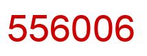 Number 556006 red image