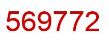 Number 569772 red image
