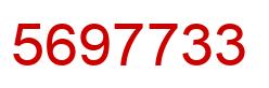 Número 5697733 imagen rojo