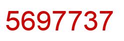 Number 5697737 red image