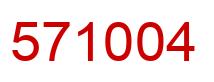 Número 571004 imagen rojo