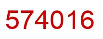 Number 574016 red image