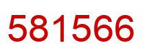 Number 581566 red image