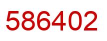 Number 586402 red image