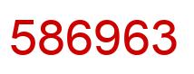 Number 586963 red image