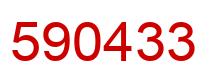 Número 590433 imagen rojo