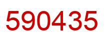 Número 590435 imagen rojo