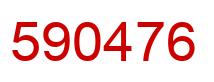 Número 590476 imagen rojo