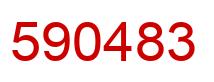 Number 590483 red image