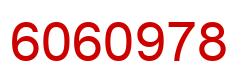 Number 6060978 red image