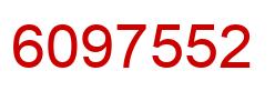 Number 6097552 red image