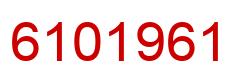Número 6101961 imagen rojo